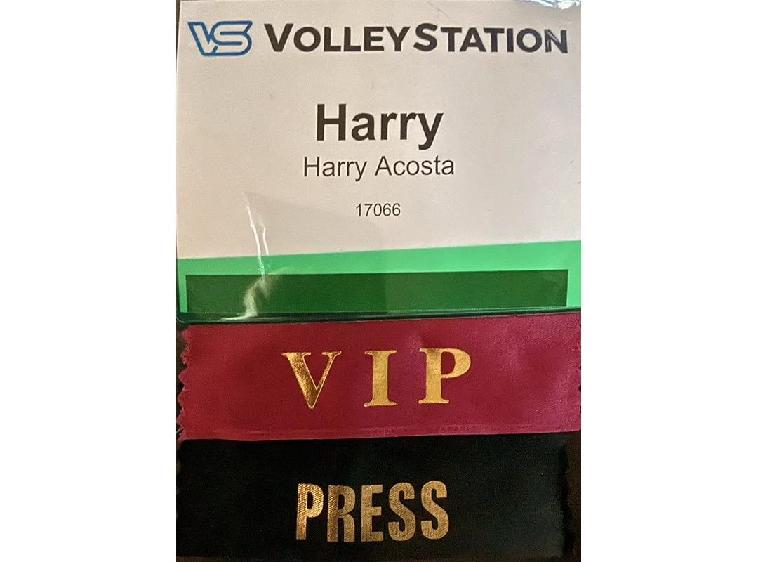 NCAA Volleyball tournament credentials at the Greater Columbus Convention Center