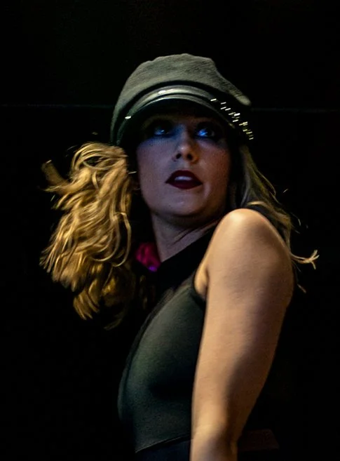 Close-up of the performer after Photoshop Generative Upscale with sharper detail