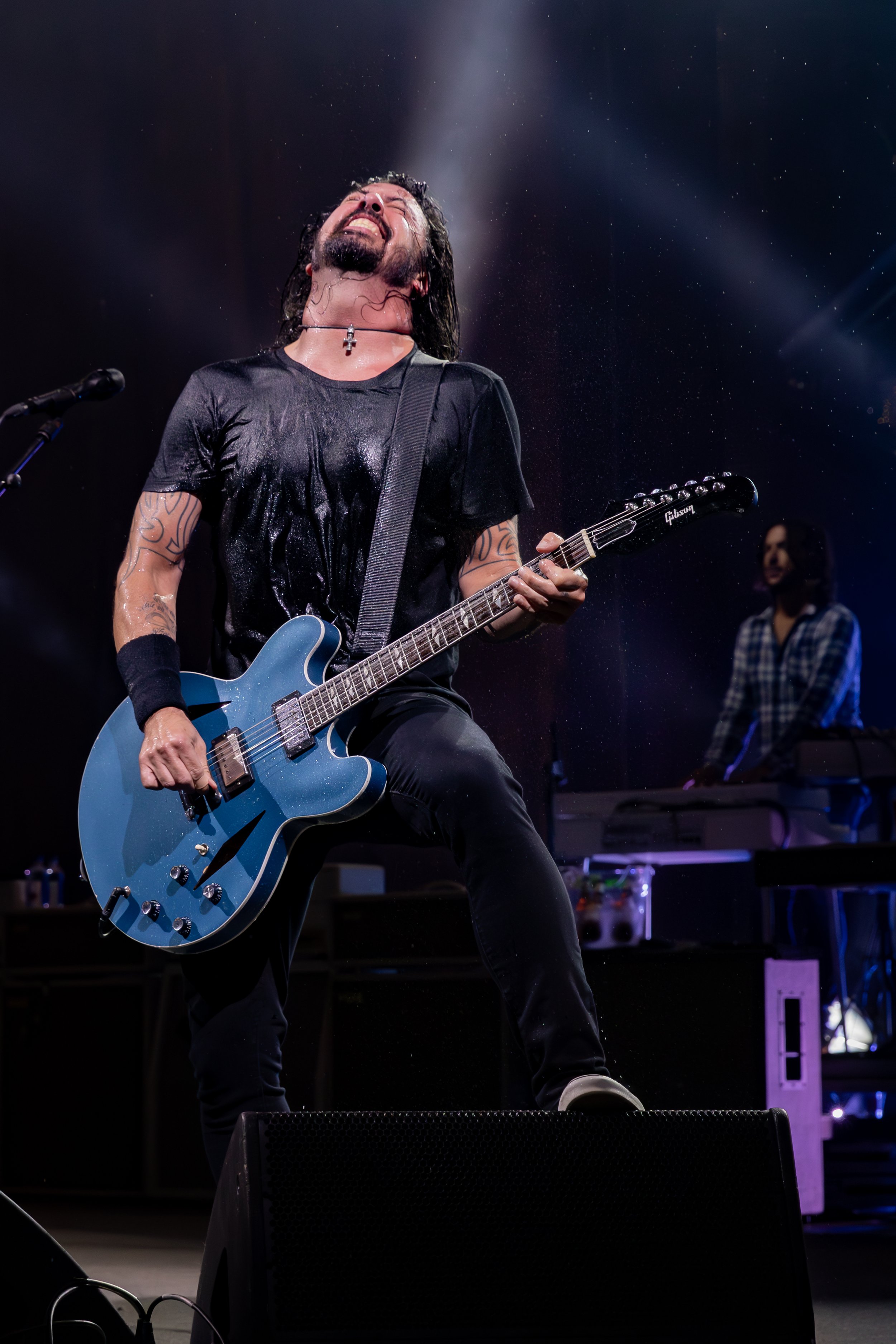 Dave Grohl grits his teeth live at Blossom Music Center in Cuyahoga Falls - Harry Acosta Photography