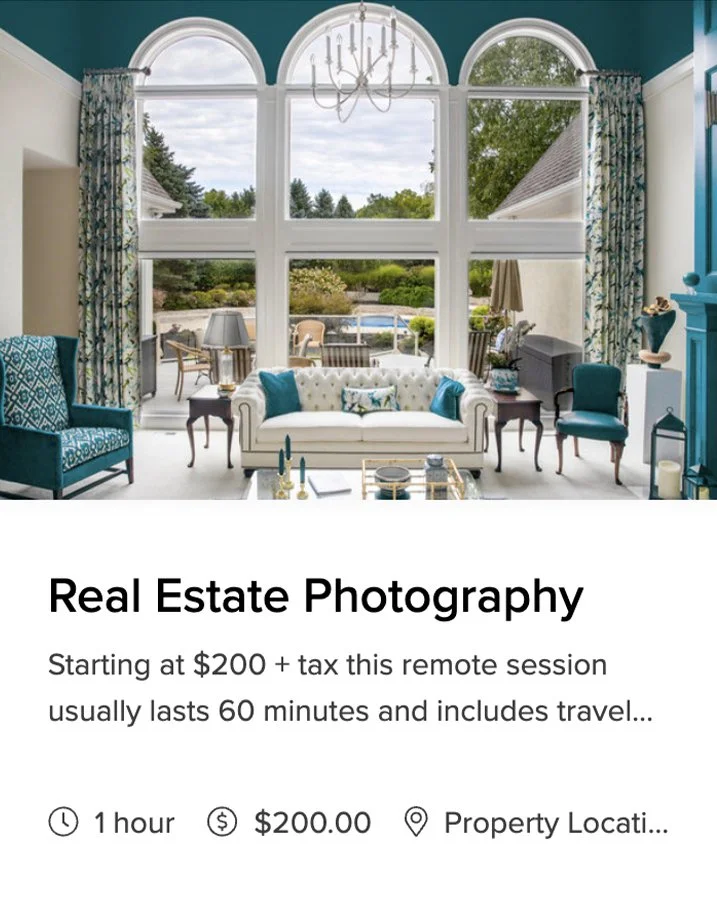 Booking Info Real Estate Harry Acosta Photography