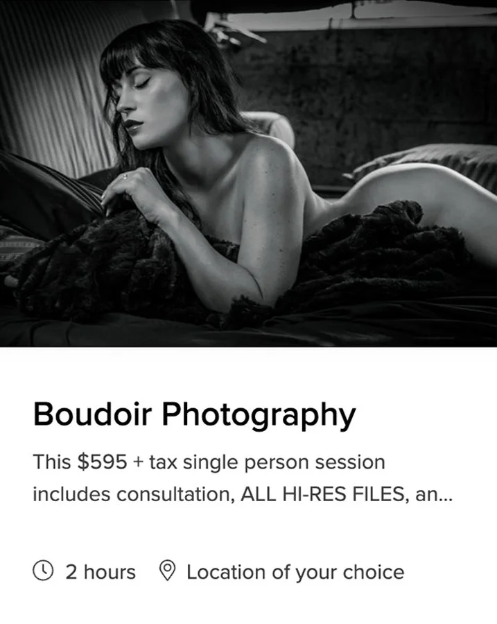 Booking Info Boudoir Harry Acosta Photography