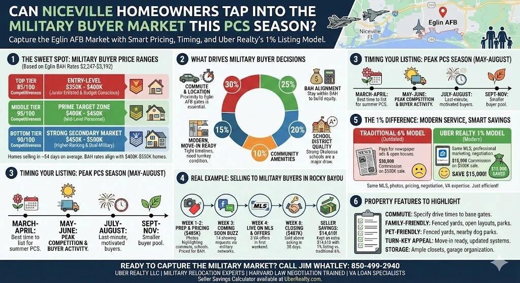 Can Niceville Homeowners Tap Into The Military Buyer Market This PCS Season?