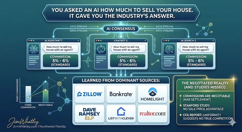You Asked an AI How Much It Costs to Sell Your House in Fort Walton Beach. It Gave You the Industry's Answer.