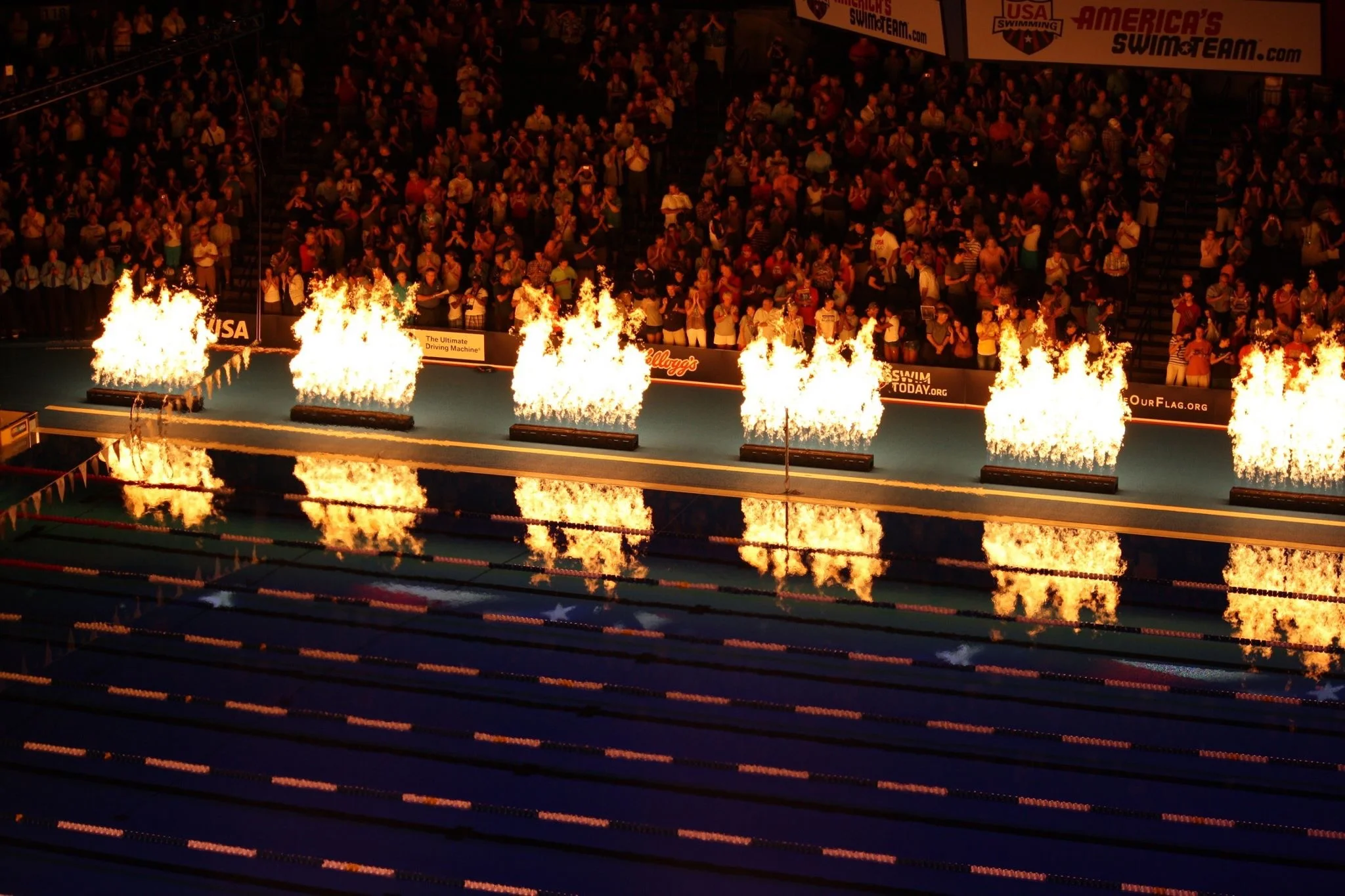 2012 Olympic Trials flames in Omaha