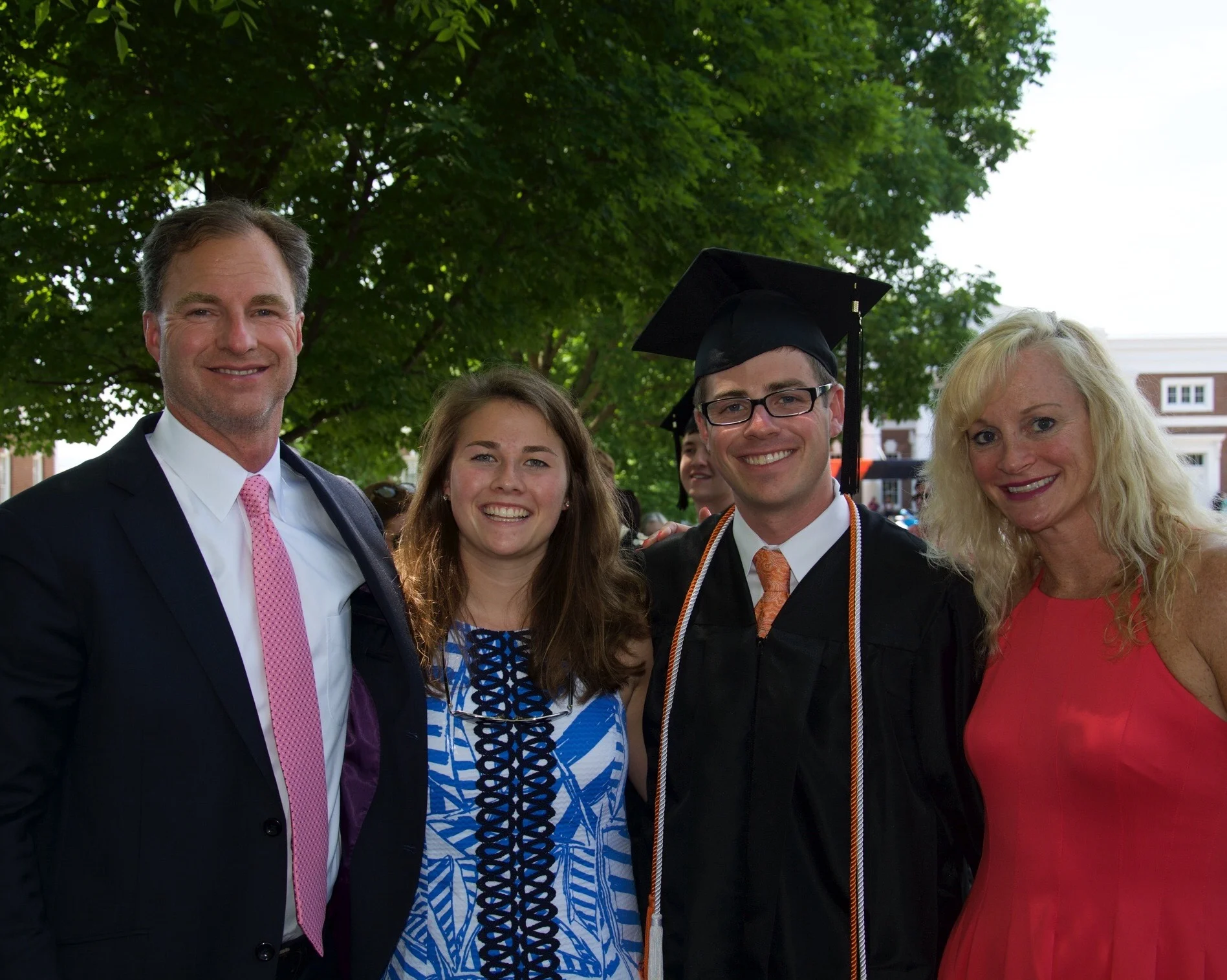 Brooks's UVA Graduation Weekend - May 2015 Eric Braun, Macy Mears, Brooks Mears, and Erika Braun