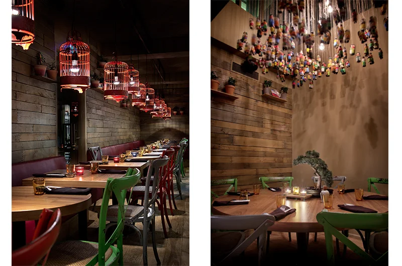 Bilder av interiøret på Sushi Samba - lånt av SushiSamaba.is