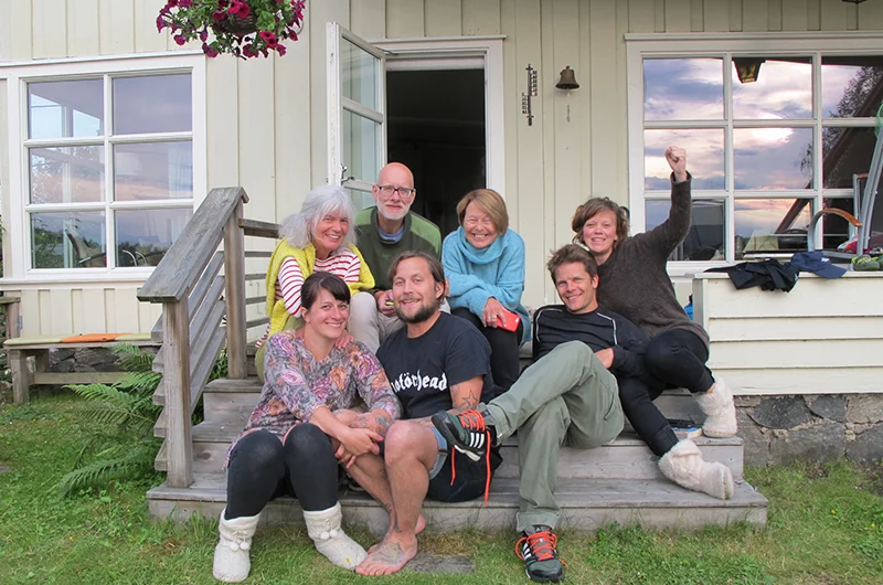 Familie + ekstra familien = god stemning!
