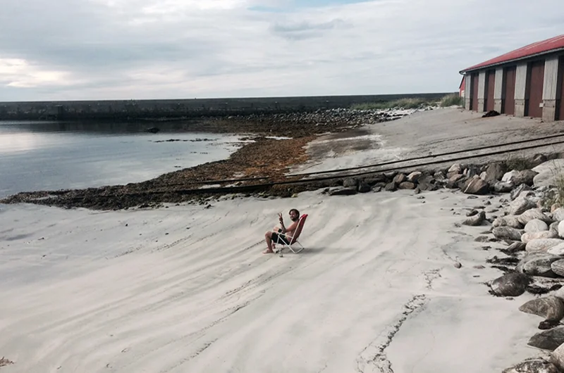 Espen hilser fra sandynene i Flø!