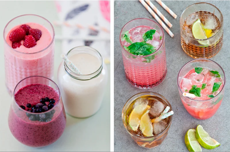 Friske og sunne smoothies eller søte og fruktige drinker? Bilder fra min første kokebok; LavFODMAP - Magevennlig Mat . 