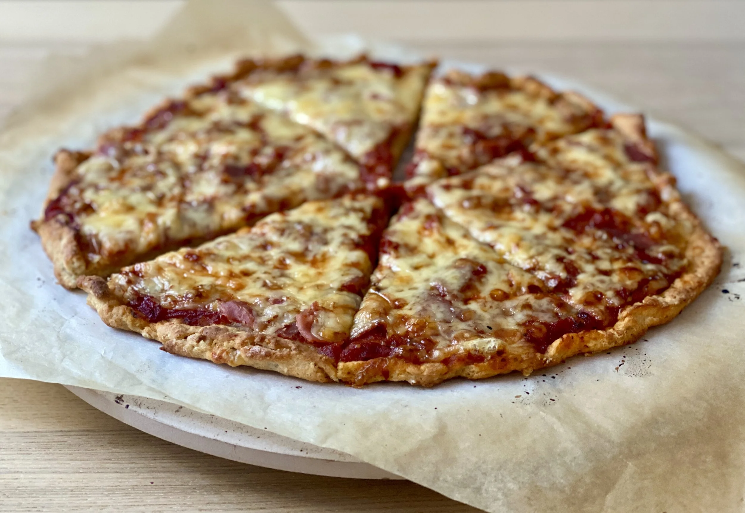 Bilde Av Ingredienser Til Tykk Pizzabunn