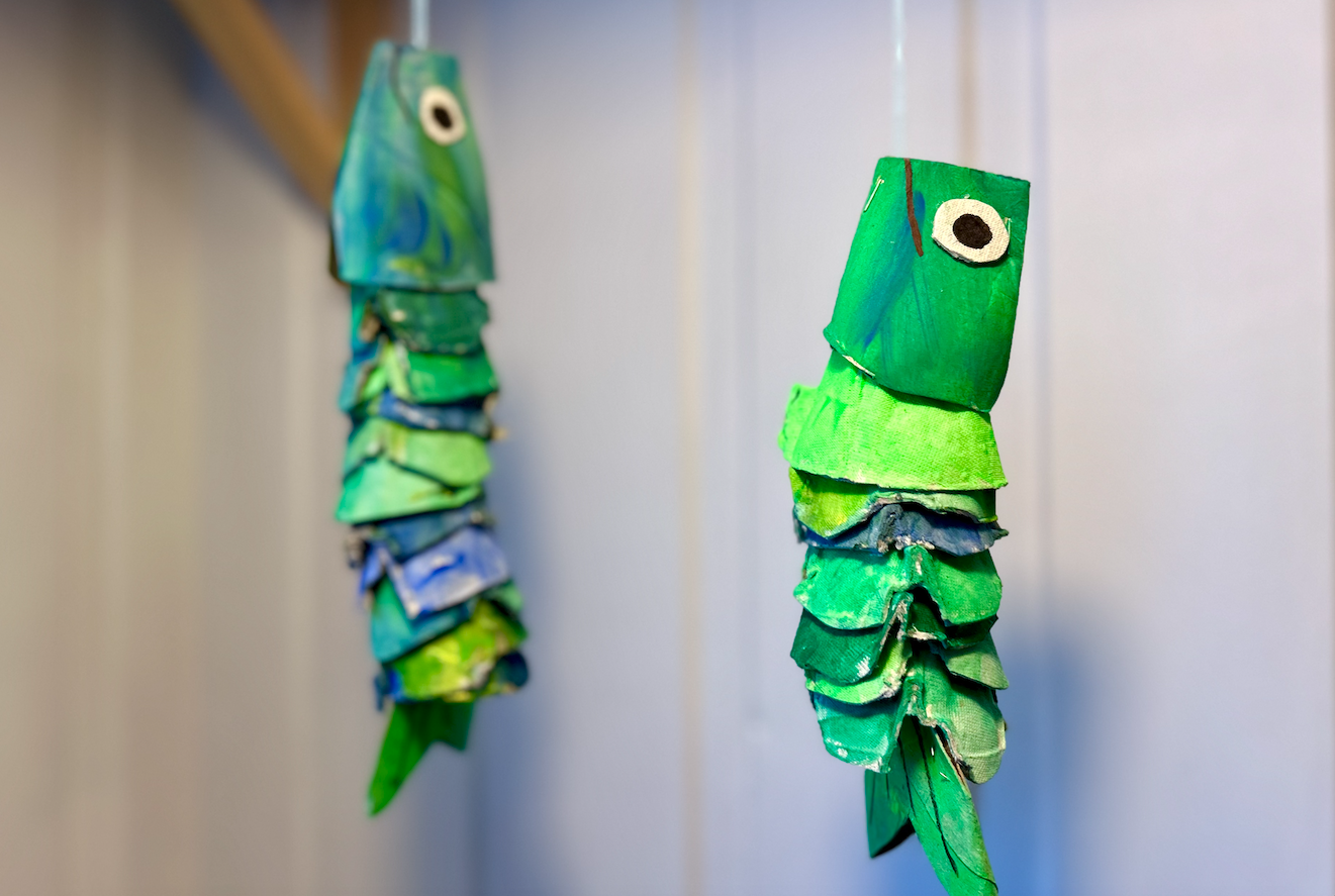 Kronisk syk og kronisk kreativ: oppskrift på DIY - eggekartongfisk!