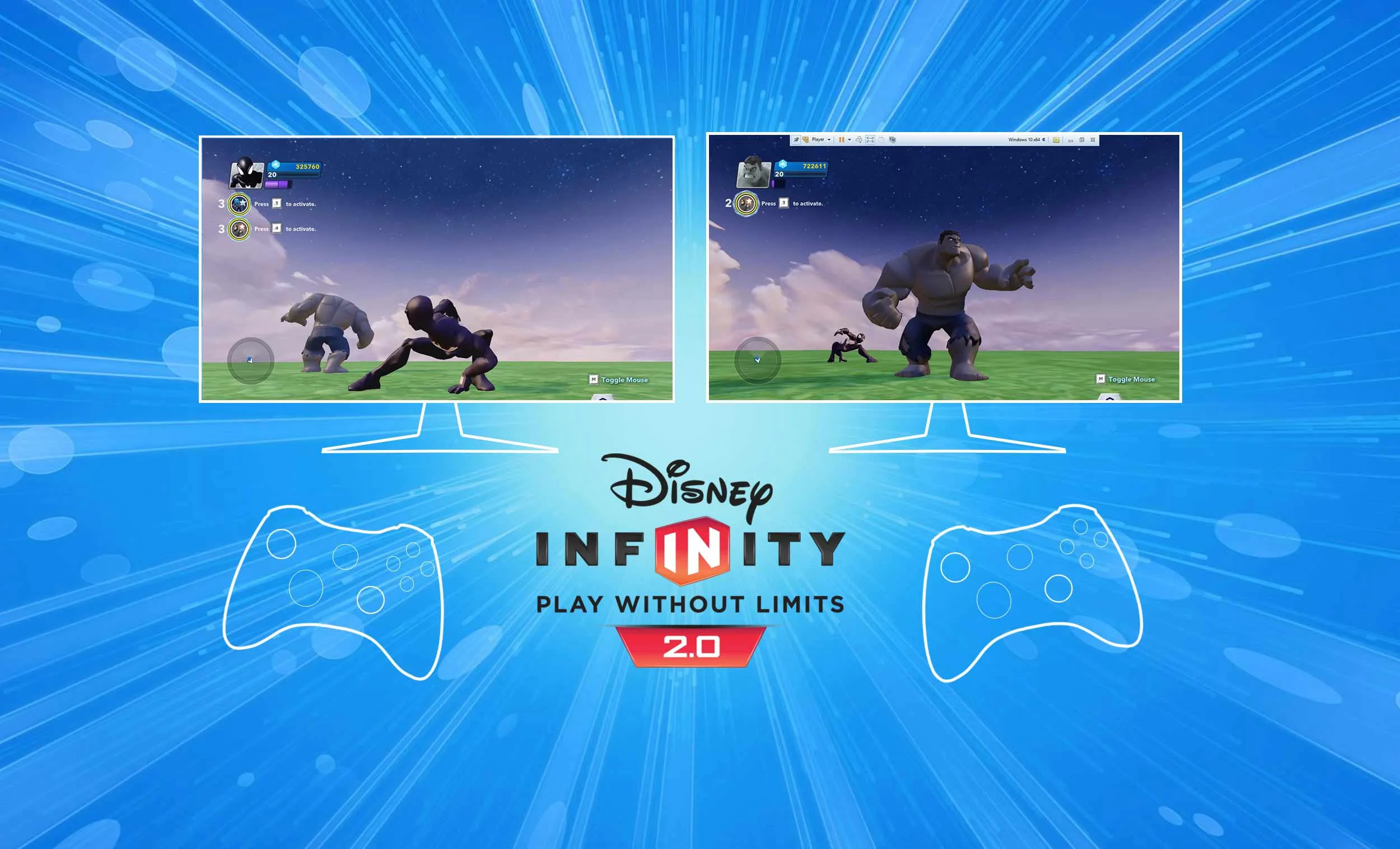Disney Infinity 2.0 multiplayer using one PCA stepbystep guide to