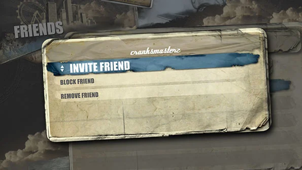 Using the invite a friend option to invite an EA account friend for a Freeburn Online session.