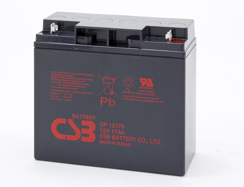 CSB GP-12170NB 12V 17Ah Sealed Lead Acid Battery
