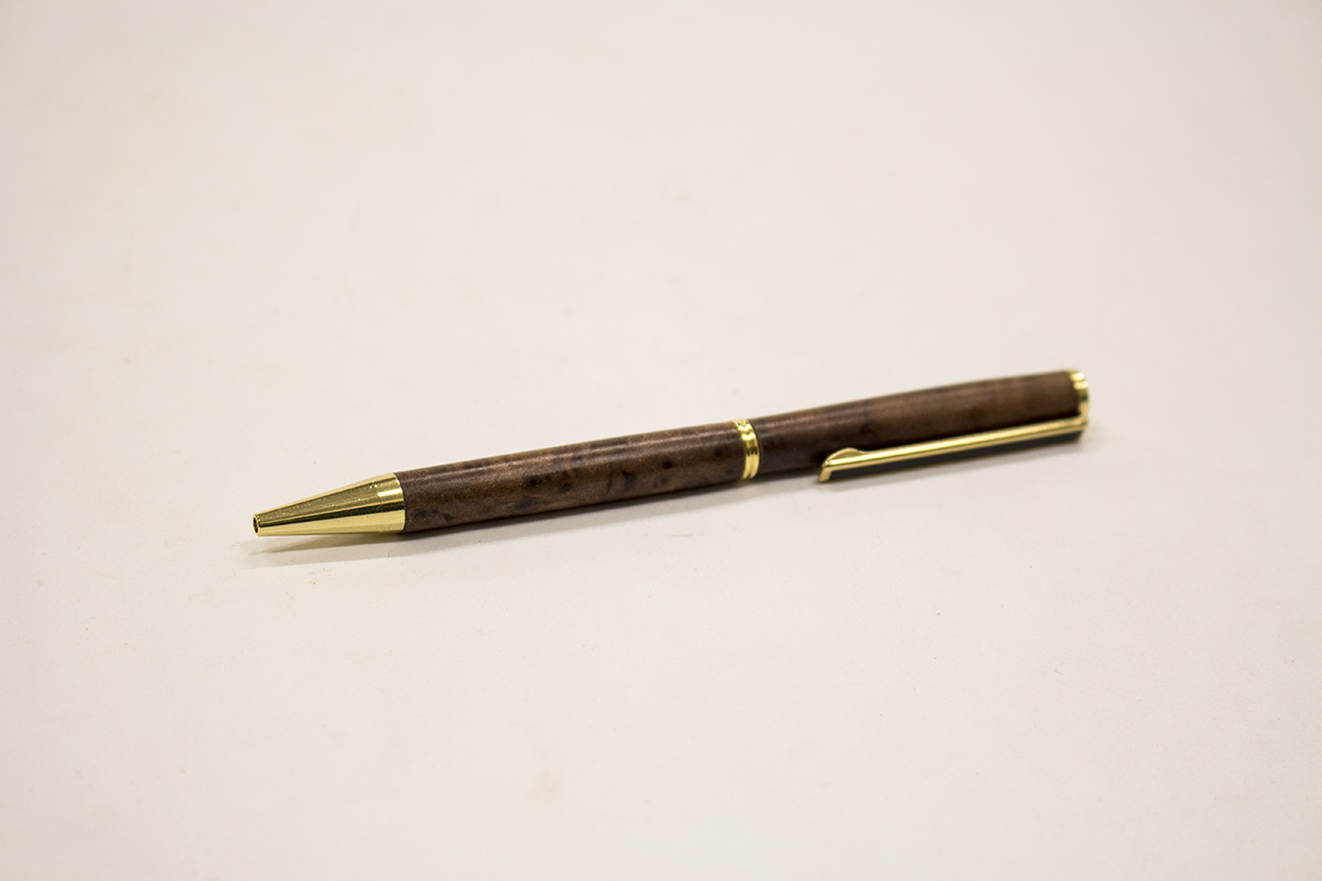 Black Walnut Burl Slim Twist