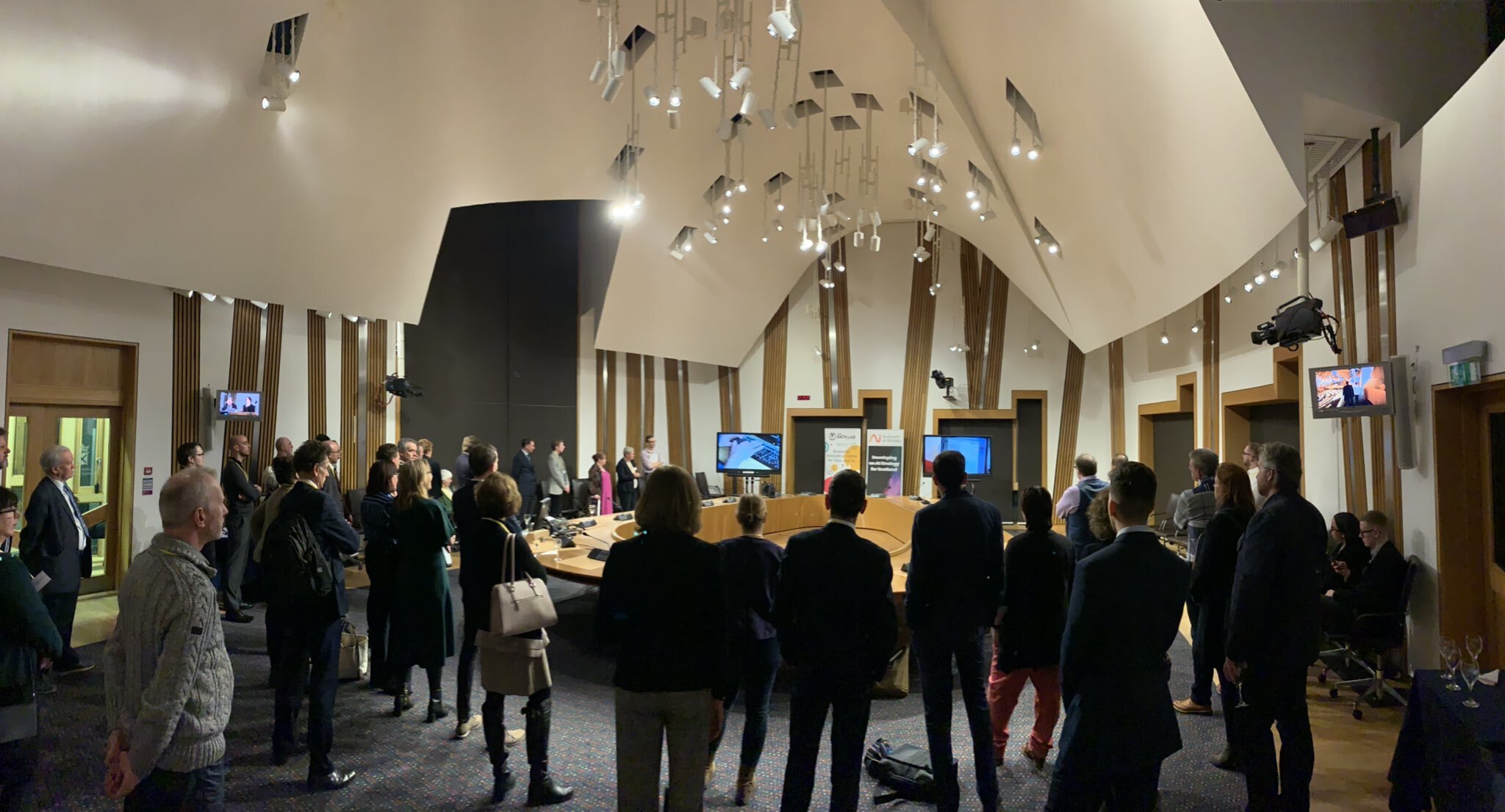 Celebrating the success of the Cancer Innovation Challenge hosted by The Data Lab for invited guests and MSPs at the Scottish Parliament.