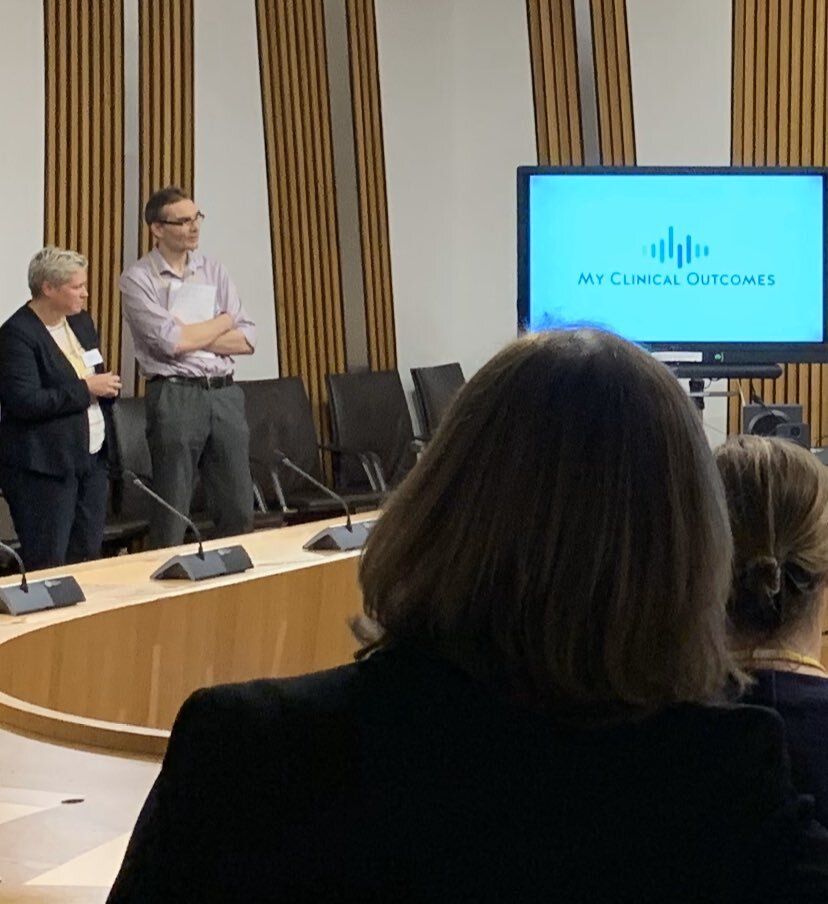 Dr Peter MacLean, oncologist and Director of Cancer Services at NHS Ayrshire &amp; Arran, presented about the difference MCO has made to his work and patients.