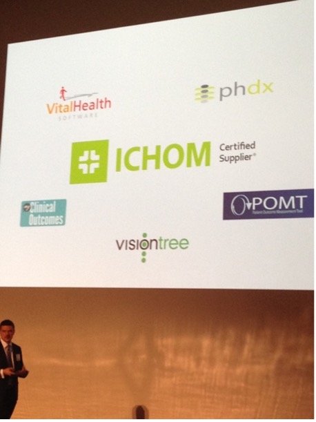 ICHOM “Certified Suppliers” conference slide, Boston 