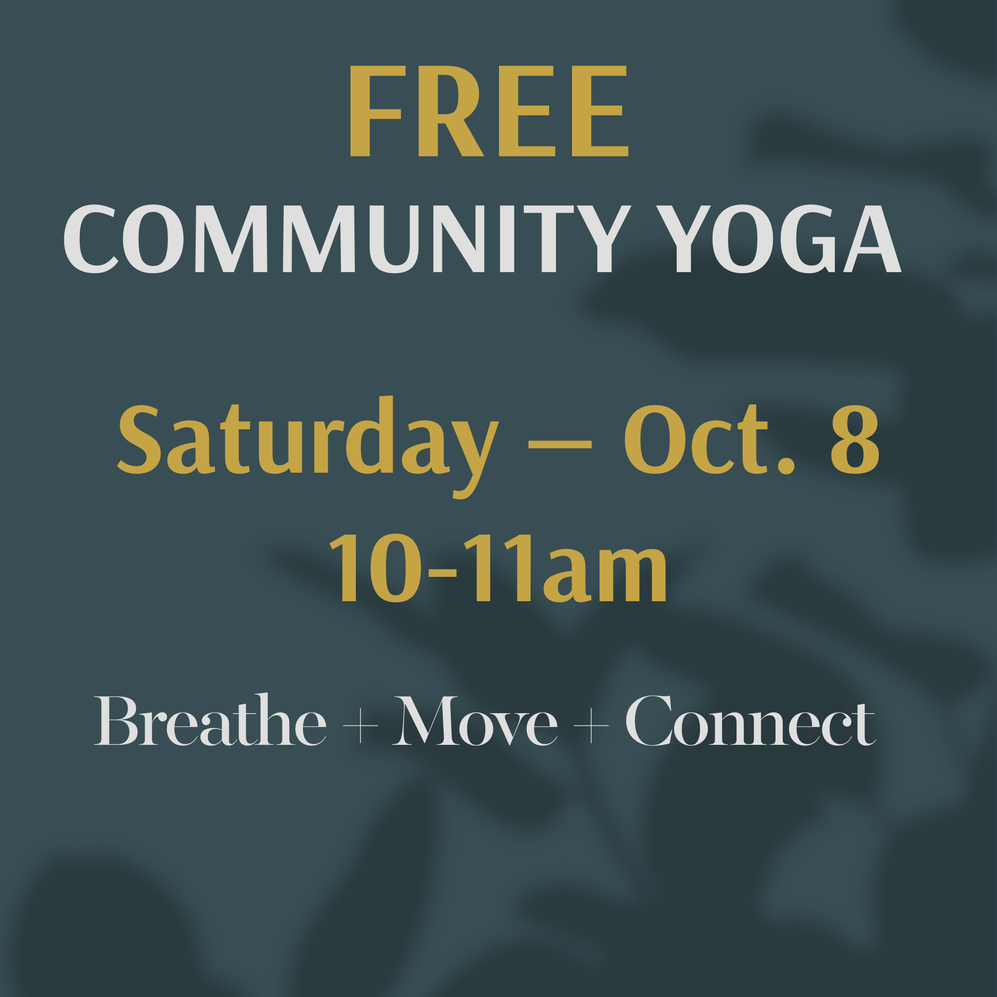 FREE Community Yoga Class
