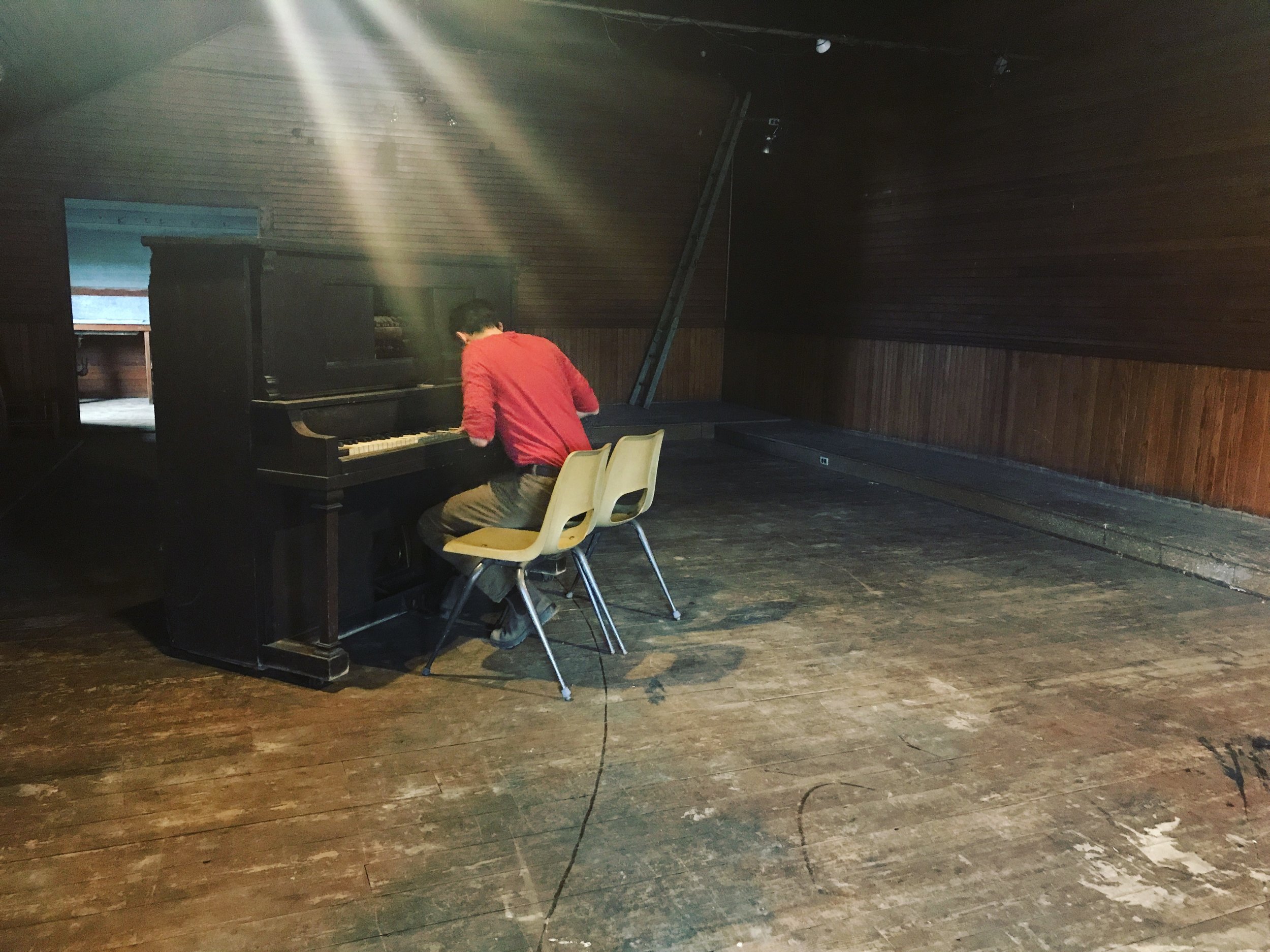 Isaac practicing at Instar Lodge on his father's birthday a few weeks back.