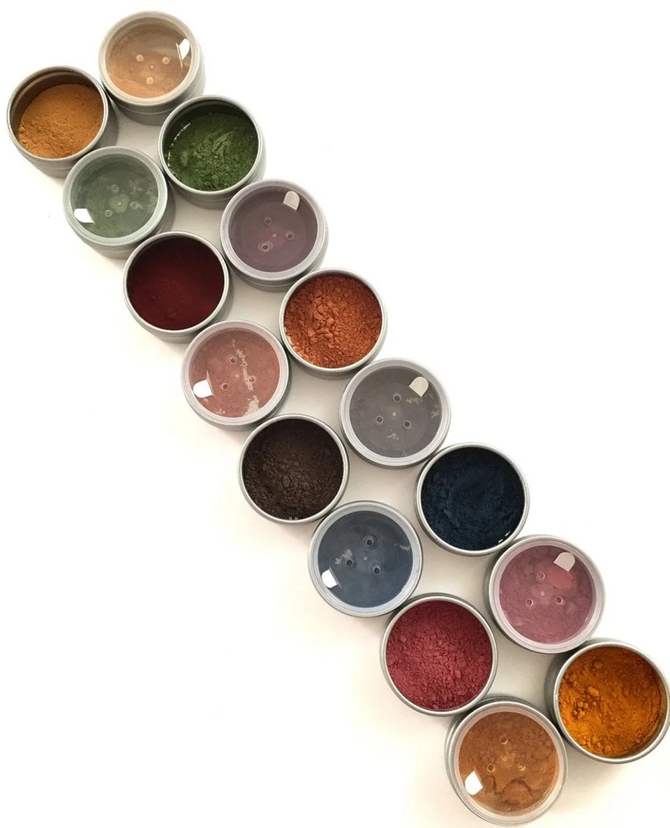 Do you get as excited about natural color as we do? What about herbal eyeshadow ? YES PLEASE! Do you remember the 80's? Well dream wild, let Boy George lead the way as you rub these roots and leaves into your lids. Only $9.50 a color. We are dying over the Indigo .