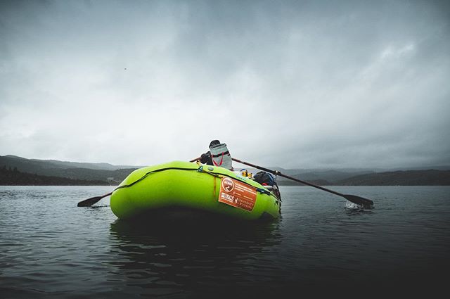 - @powell_150 -May, 28 - Day 4 - Flaming Gorge Dam - We used Dr. McElroy&rsquo;s 30 ft trailer to shuttle all five of our fully rigged rafts around the dam. It was chaotic but at the end of they day, we were all happy to finally be on flowing water. 