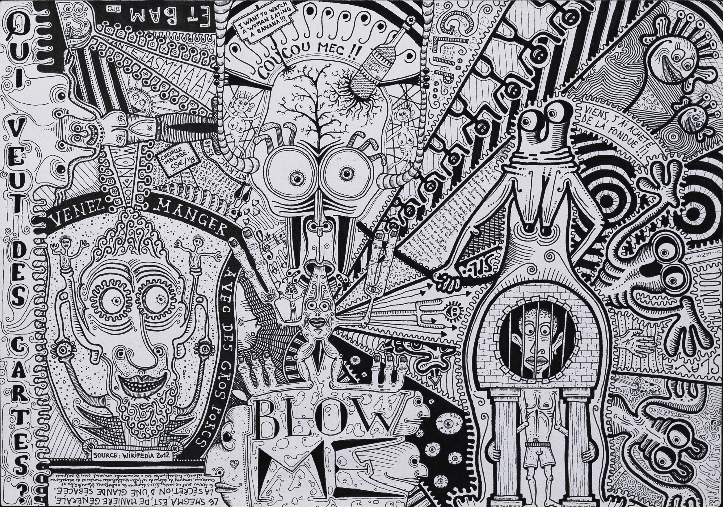 Untitled, 2012, A4, Ink on paper