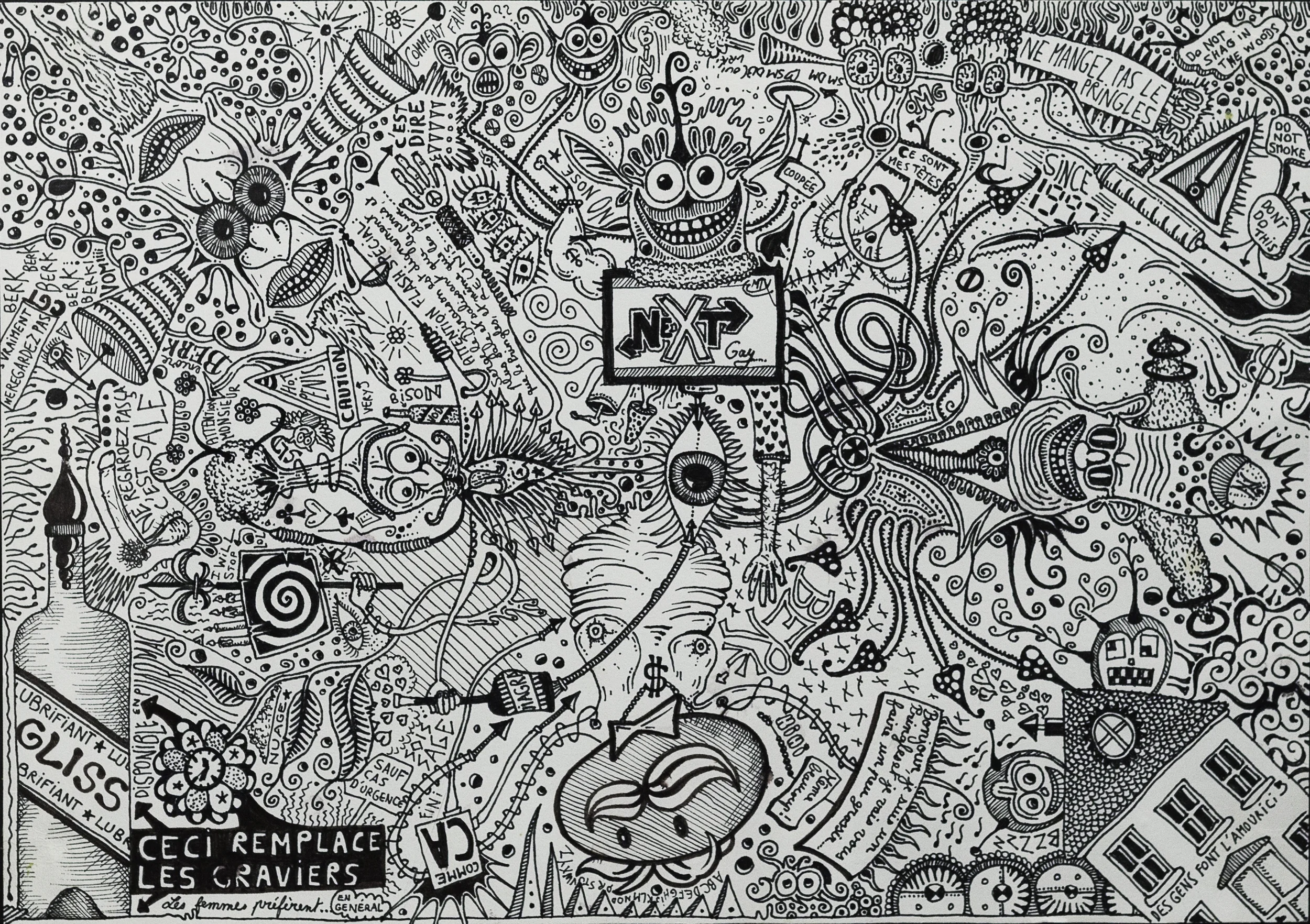 Untitled, 2011, A4, Ink on paper