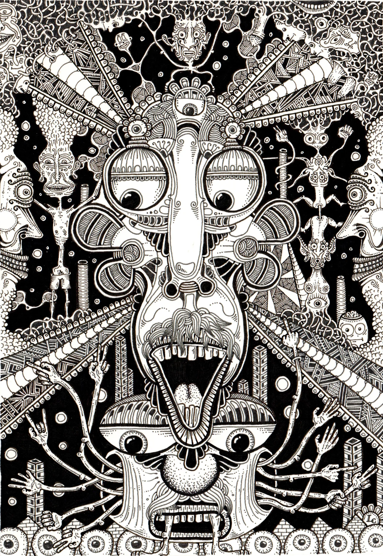 Untitled, 2015, 10x15cm, Ink on paper