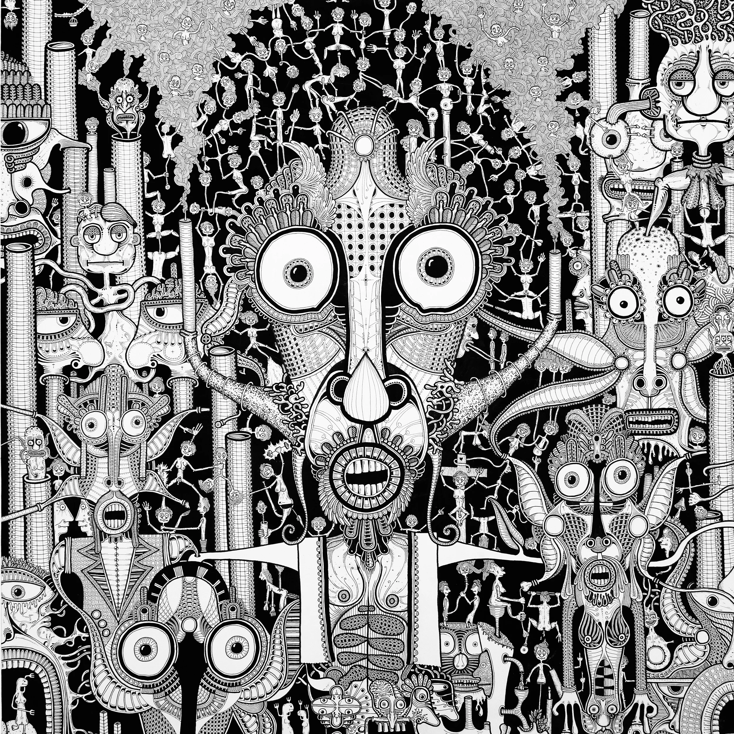Untitled, 2014, 50x50cm, Ink on paper
