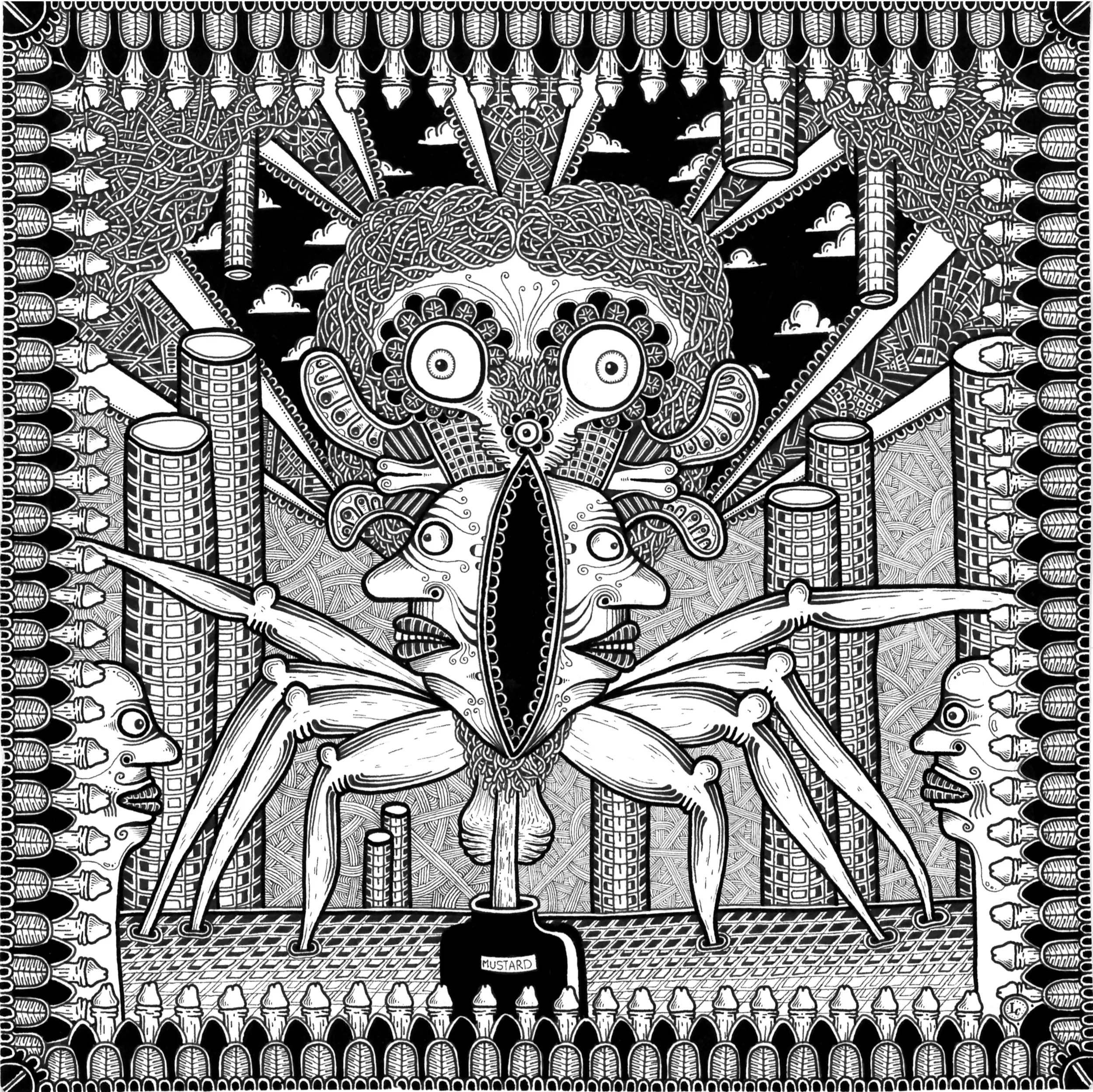 Untitled, 2015, 18x18cm, Ink on paper