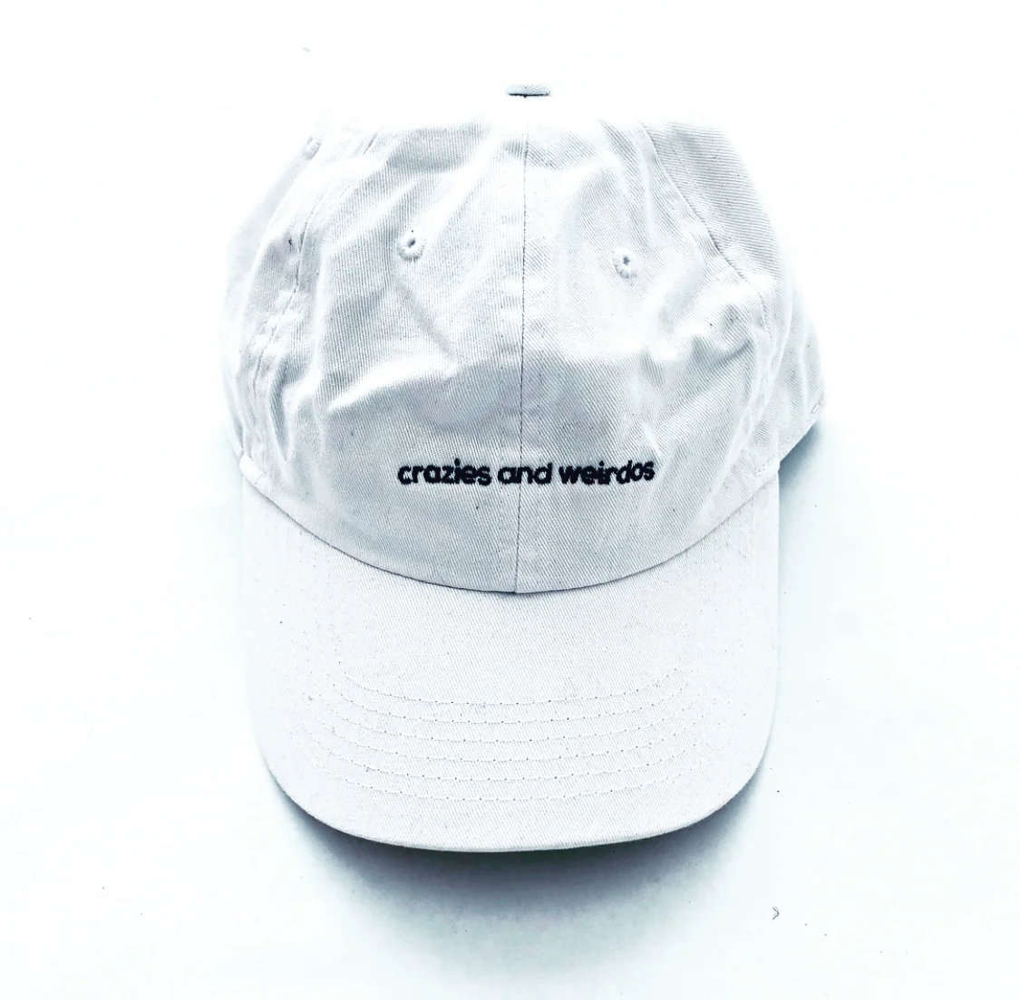 Crazies And Weirdos White Classic Dad Cap