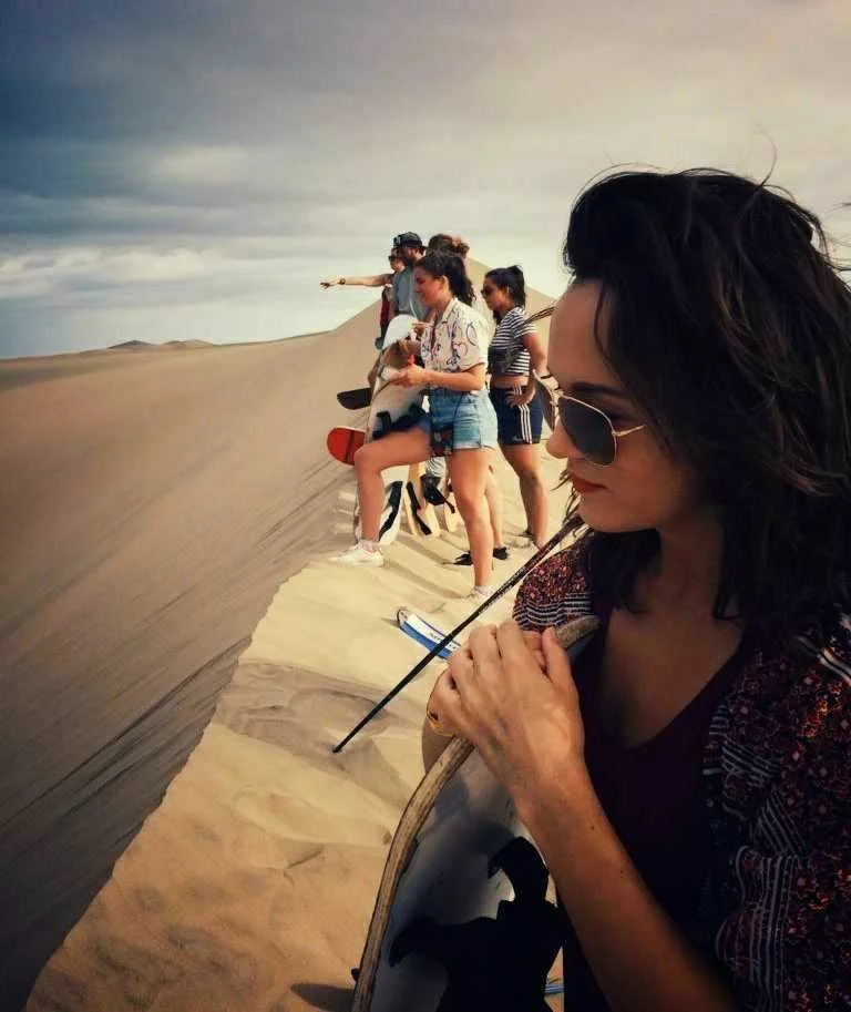 On a Sandboarding Adventure. Read about it HERE