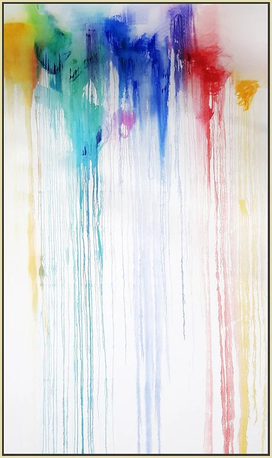 Splash of Colour #28, 2017, oil on canvas, 120" x 72" (305 x 183 cm)