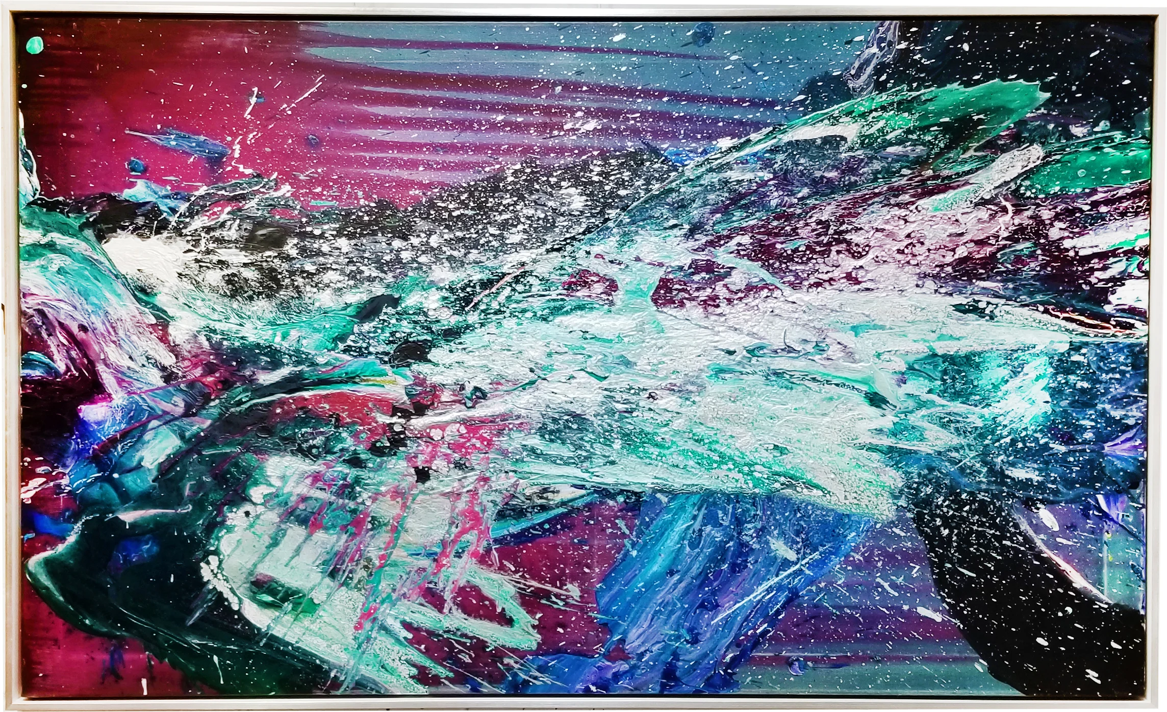 SP² #74, 2017, acrylic on canvas, 36" x 60" (91.4 x 152.4 cm)