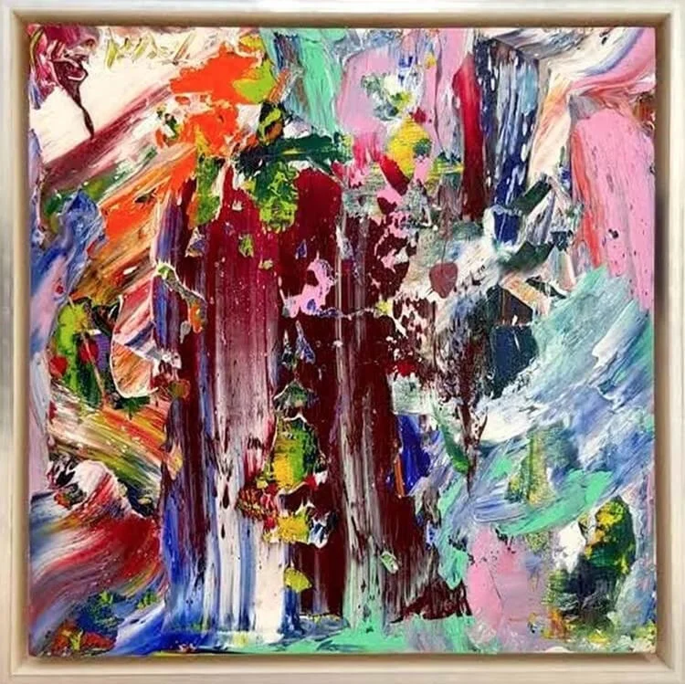 Untitled #149, 2016, oil on canvas, 16" x 16" (51 x 61 cm)