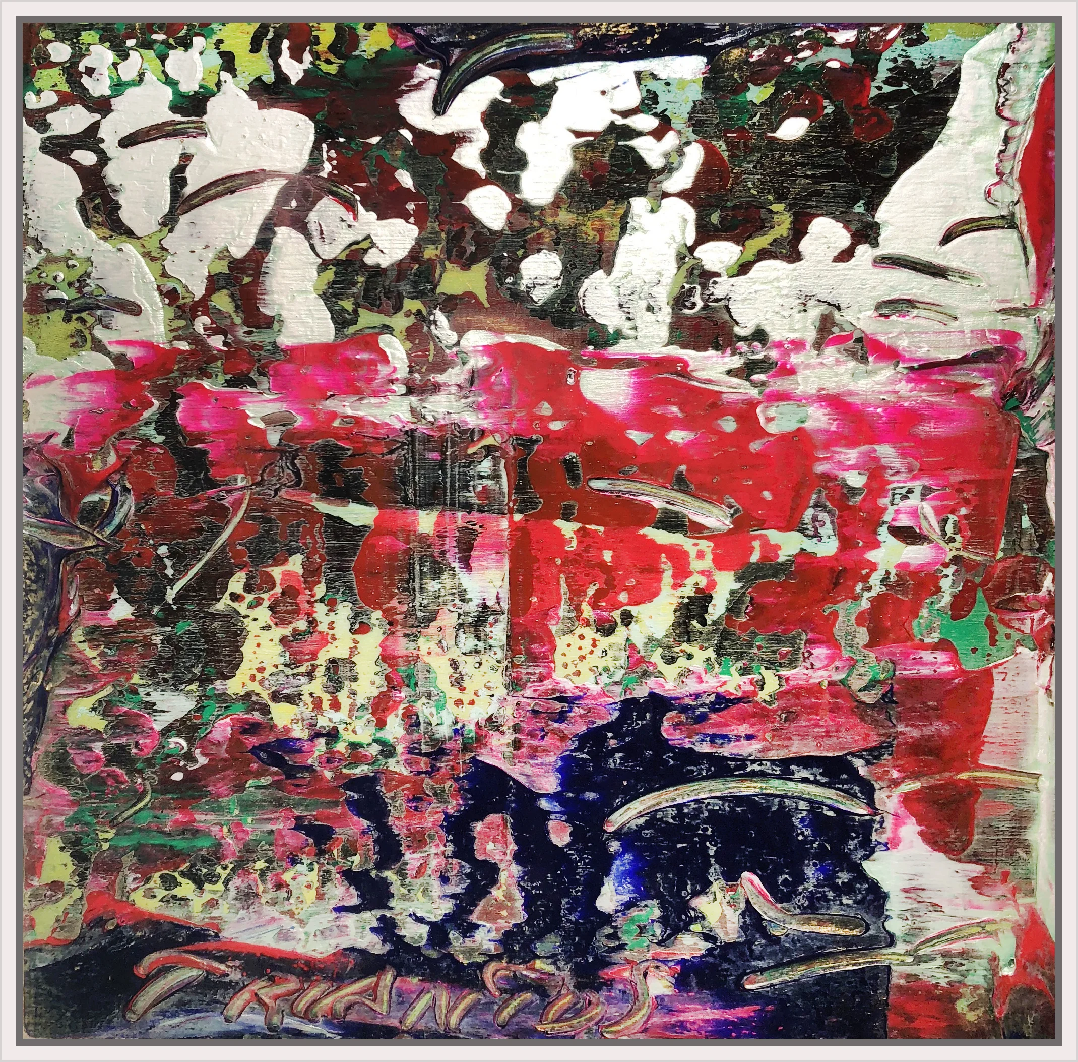 Untitled #12, 2016, oil on canvas, 16" x 16" (51 x 61 cm)