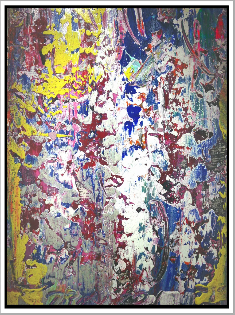 Untitled #38, 2016, acrylic on panel, 20” x 16" (51 x 40.6 cm)