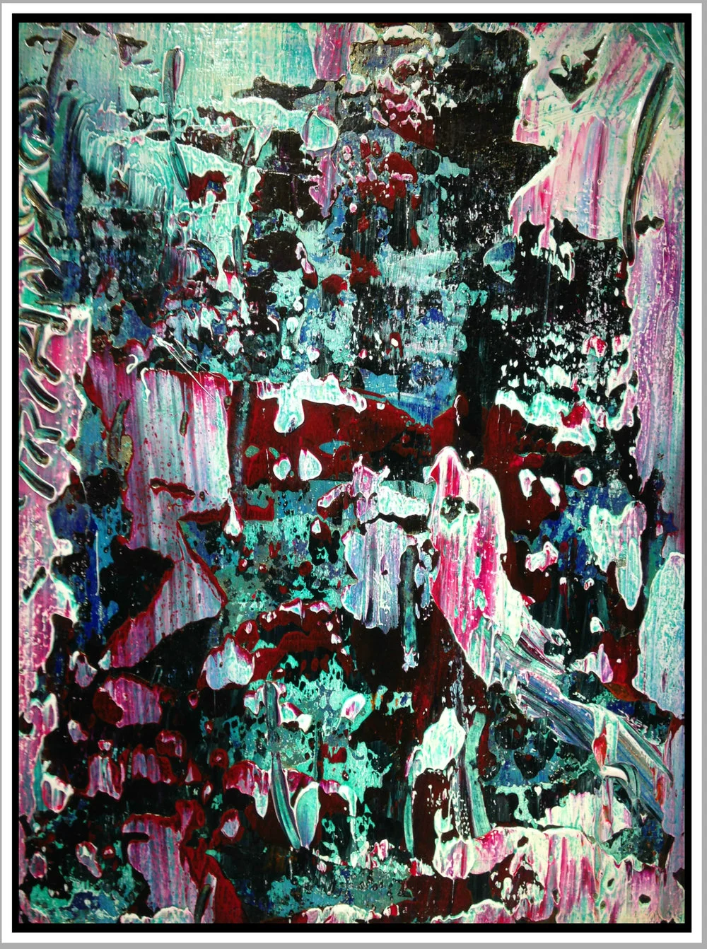 Untitled #39, 2016, acrylic on panel, 20” x 16" (51 x 40.6 cm)