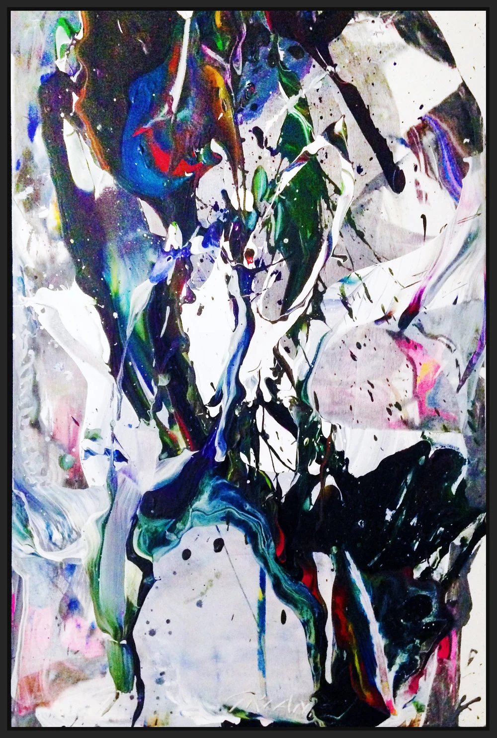 SP² #40, 2017, acrylic on canvas, 36" x 24" (91.4 x 61 cm)