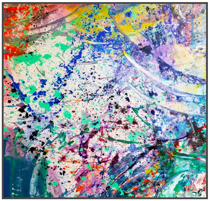 Napa Valley #49, 2018, acrylic on canvas, 40" x 40" (101.6 x 101.6 cm) in Seoul, Korea