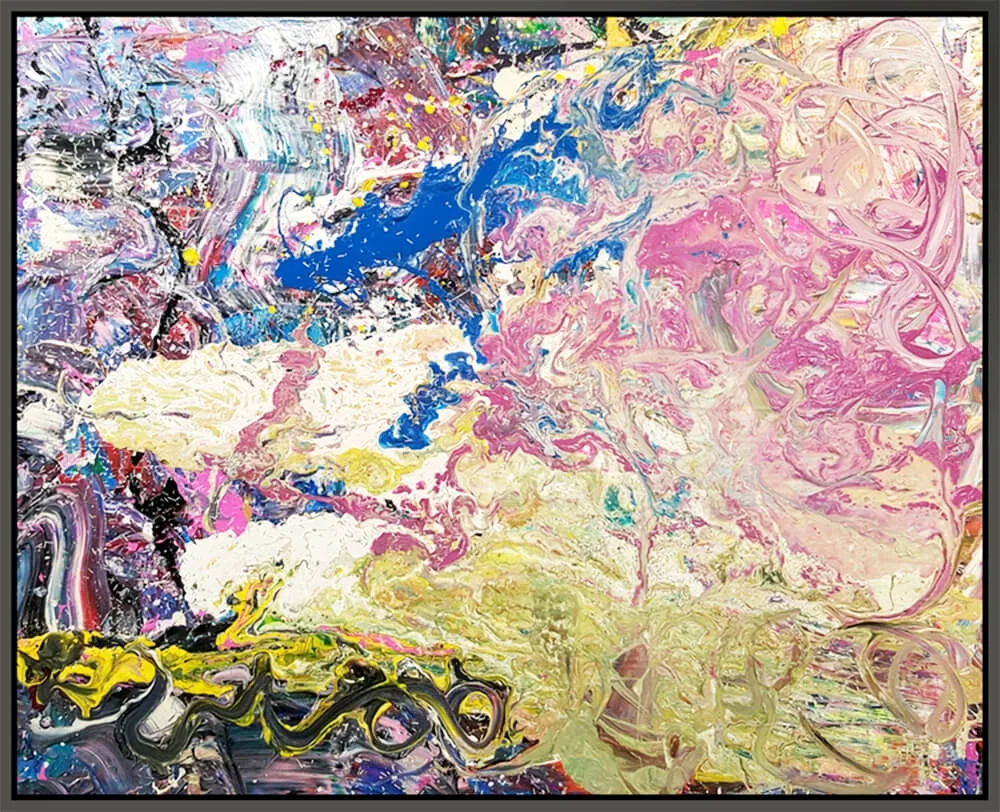 Untitled #160, 2016, mixed media on canvas, 48" x 60" (122 x 152.4 cm)
