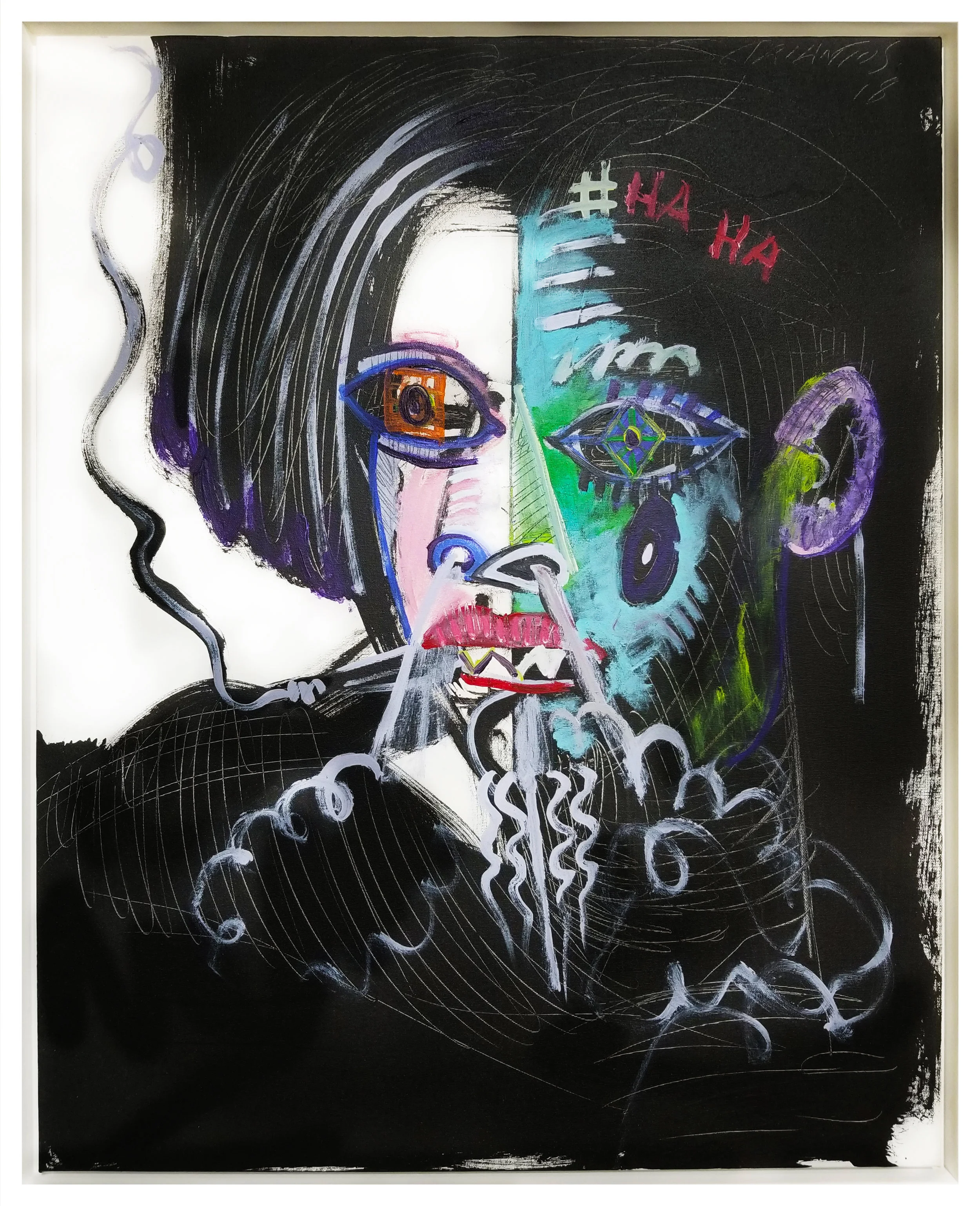 Untitled #83, 2018, acrylic on canvas, 30" x 24" (76 x 61 cm)