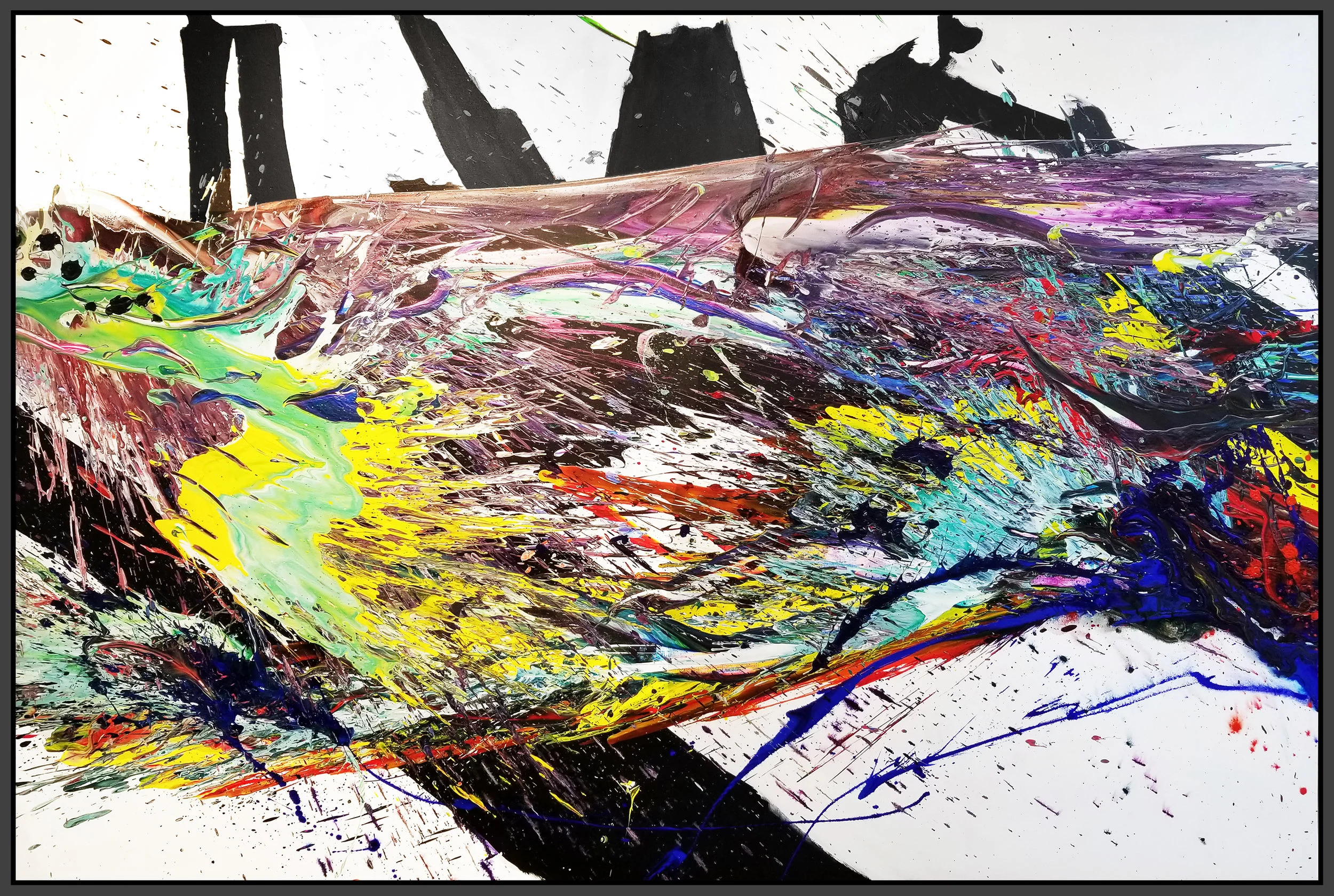 SP² #97, 2018, acrylic on canvas, 72" x 108" (183 x 274 cm)