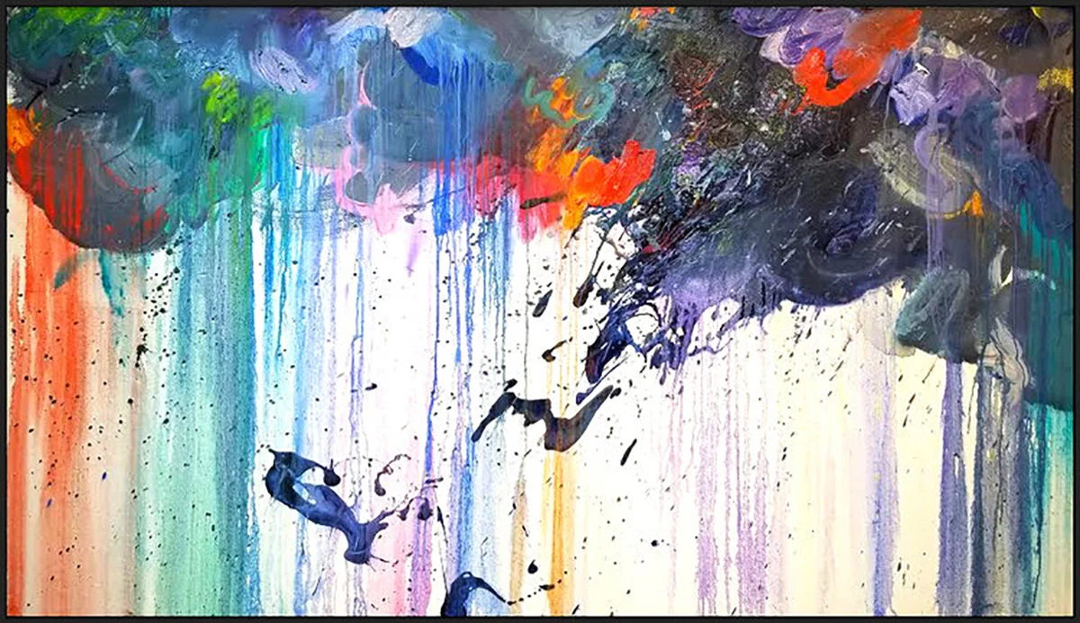 Storm #6, 2018, acrylic on canvas, 48” x 84" (121 x 213.4 cm)