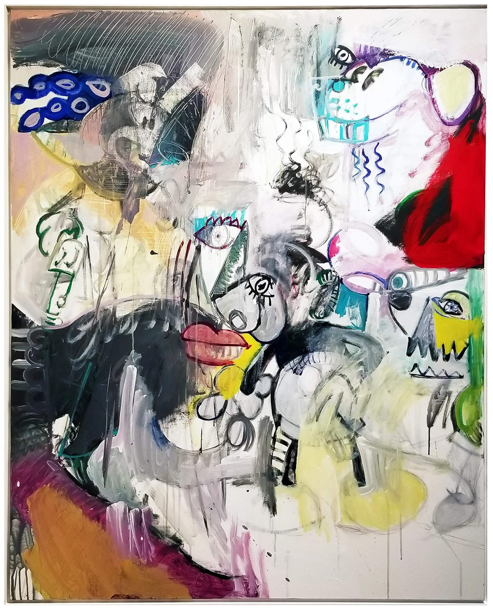 Untitled#86, acrylic on canvas, 60" x 48" (152.4 x 122 cm)