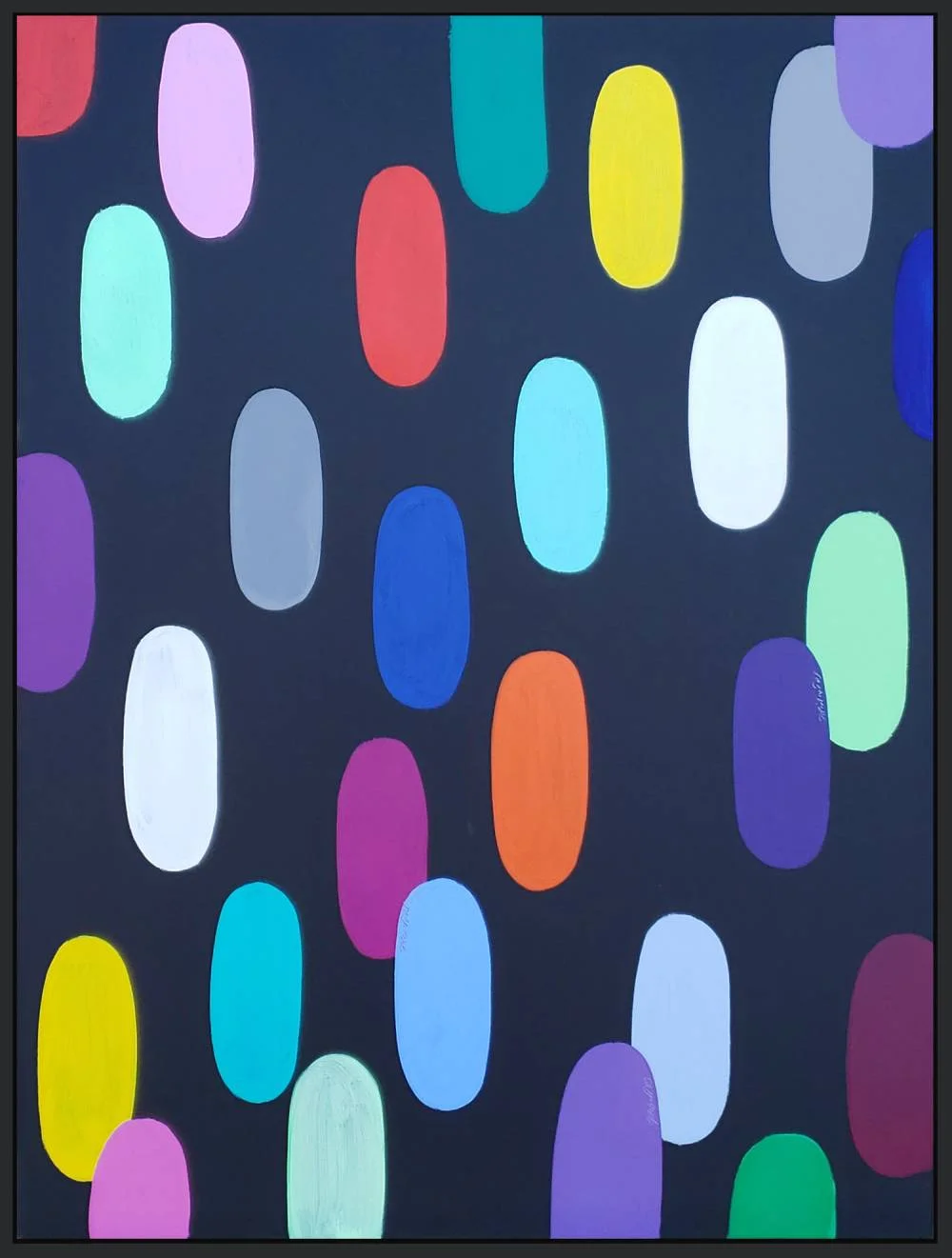 Jelly Bean #70, 2019, acrylic on canvas, 48” x 36” (122 x 91.4cm)