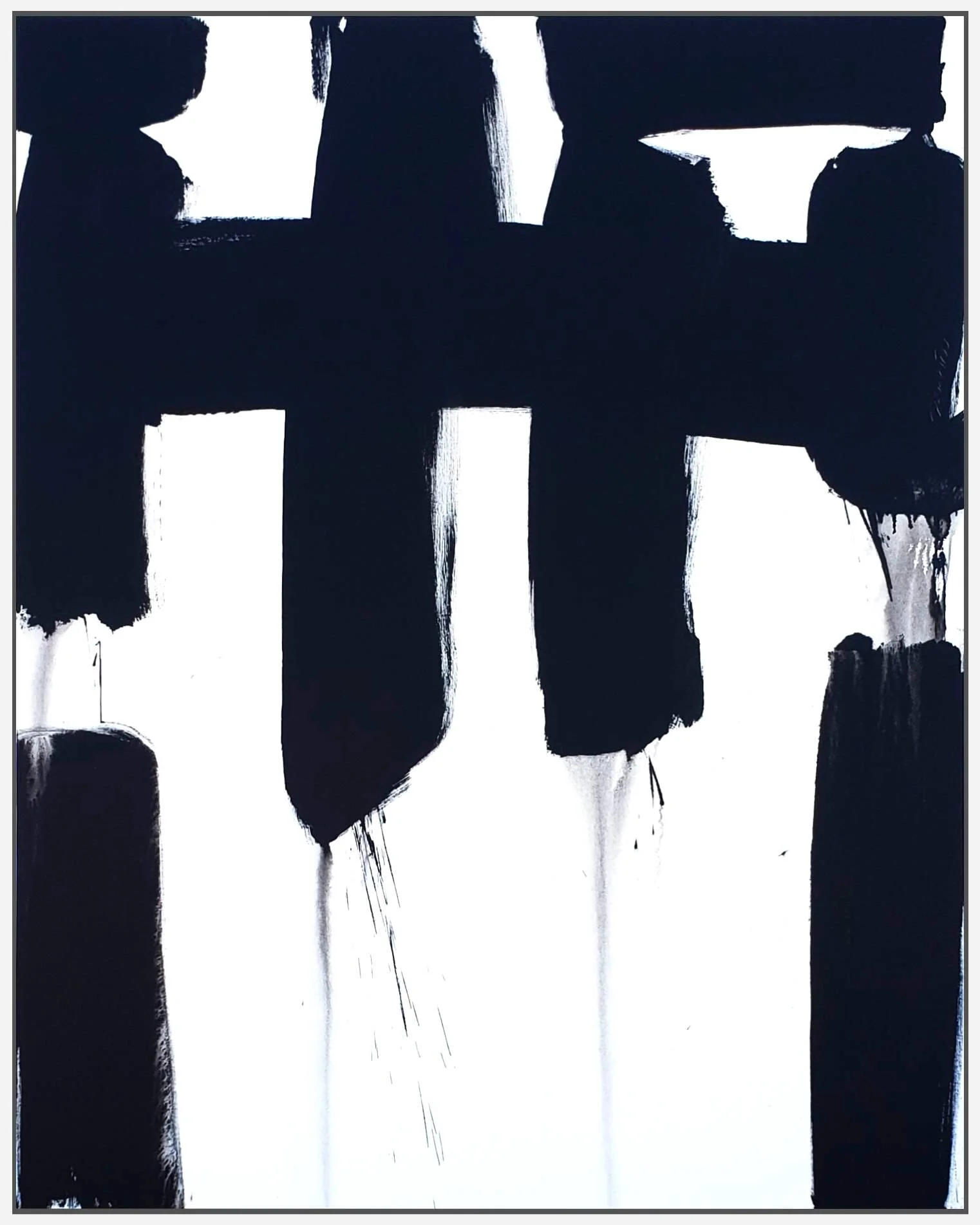 Black and White #88, 2019, acrylic on canvas, 60” x 48” (152.4 x 122cm)