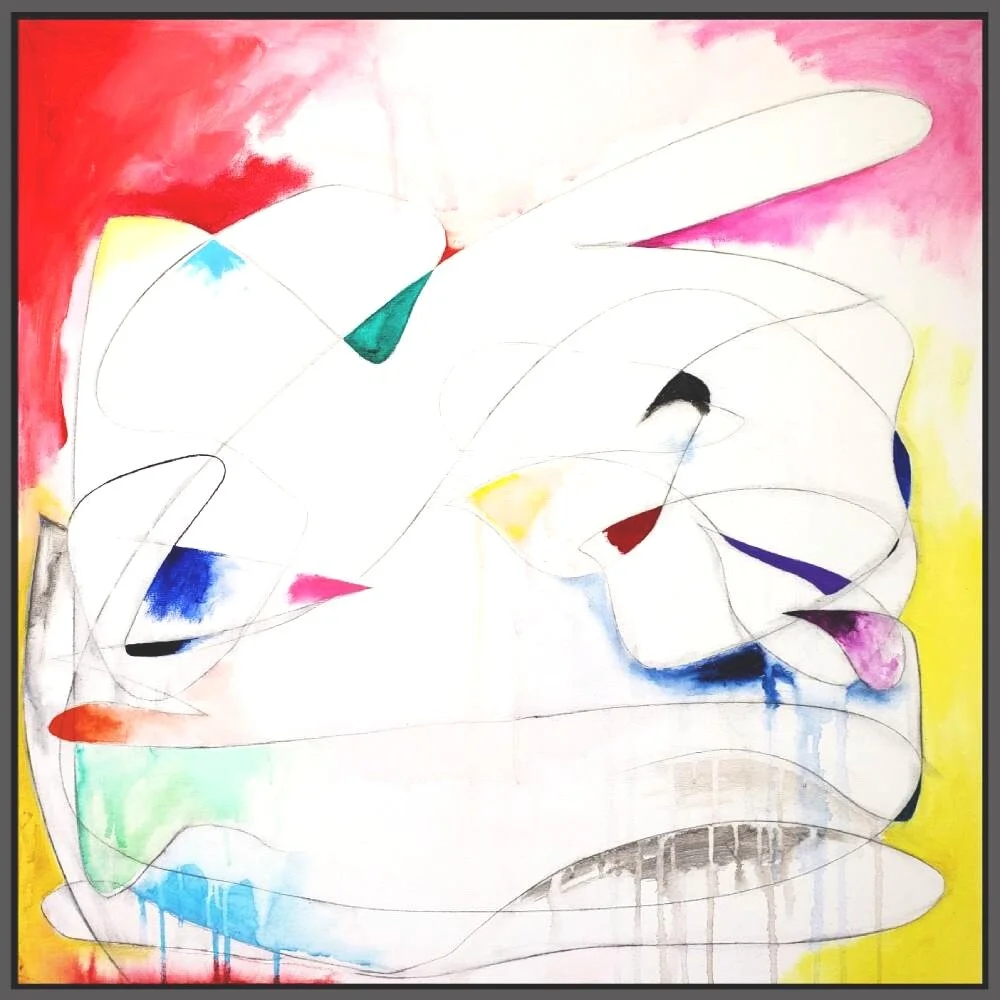 Untitled #105, 2019, acrylic on canvas, 30” x 30” (76 x 76 cm)