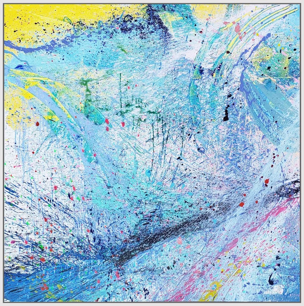 Napa Valley #100, 2019, acrylic on canvas, 72” x 72” (183 x 183cm) in Napa Valley, California, USA